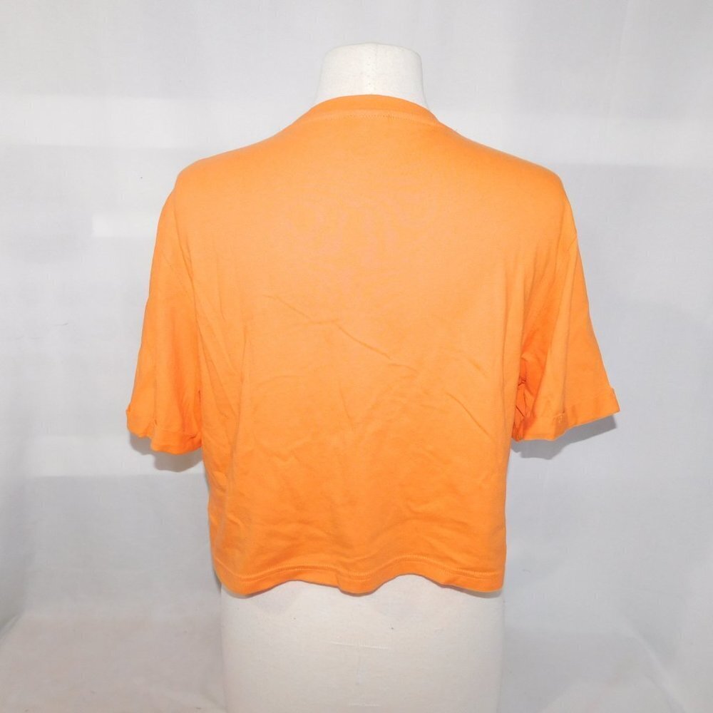 Ellesse  Logo Heritage Orange Alberta crop top T Shirt Womens L - Picture 9 of 9